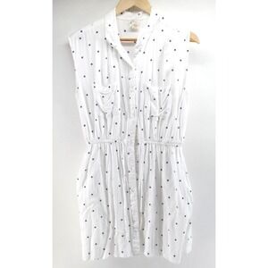 Japna Womens Large White Mini Star Dress 1654‎